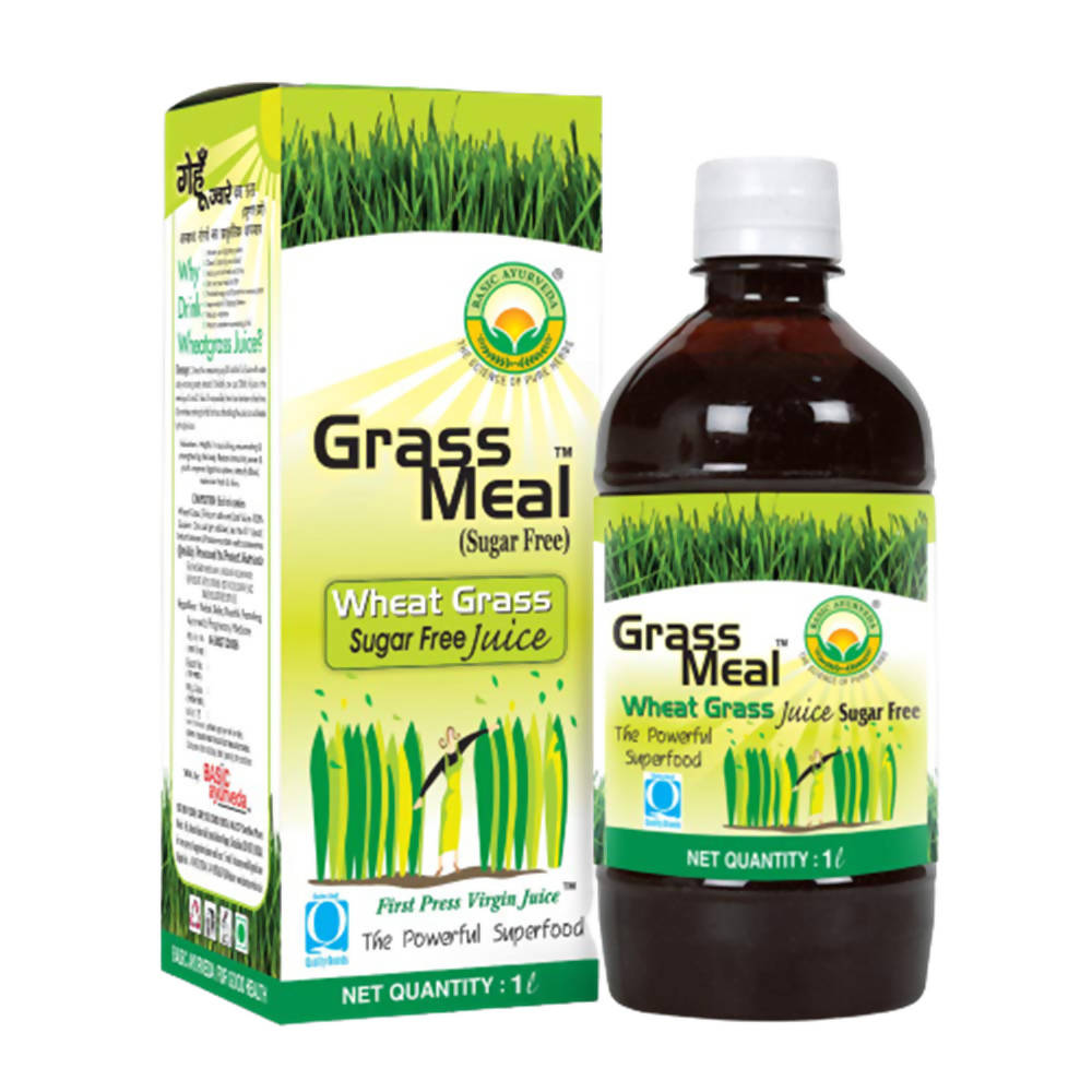 Basic Ayurveda Grass Meal Wheat Grass Juice - 1 Liter