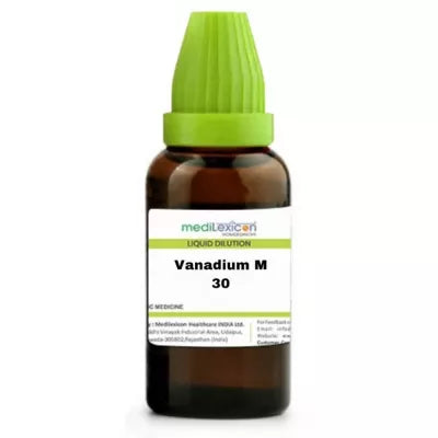 Medilexicon Vanadium M Liquid Dilution 30 CH - 30 ml