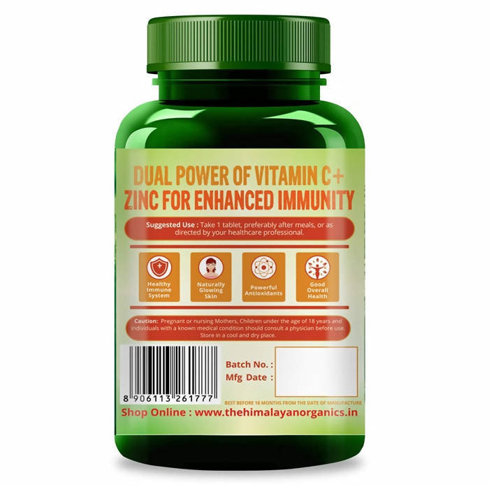 Himalayan Organics Zinc With Vitamin C Tablets image 8