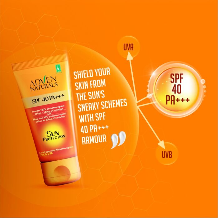 Adven Naturals Sun Protection Sunscreen SPF 40 PA+++ - 100 ml image 4