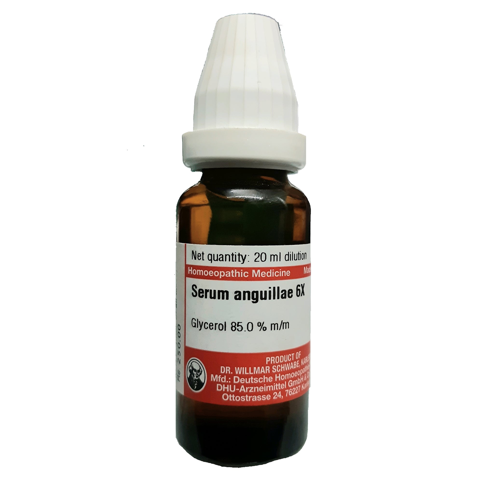 Dr Willmar Schwabe Germany Serum Anguillae Dilution 6X - 20 ml