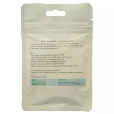 Dr. Romas Homeopathy HD-1 Hair Fall 2 Bottles - 16 gms (Each) image 2