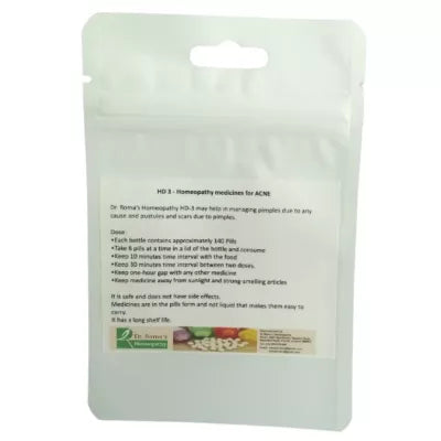 Dr. Romas Homeopathy HD-3 Acne 2 Bottles - 16 gms (Each) image 2