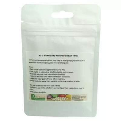 Dr. Romas Homeopathy HD-4 Liver Tonic 2 Bottles - 16 gms (Each) image 2