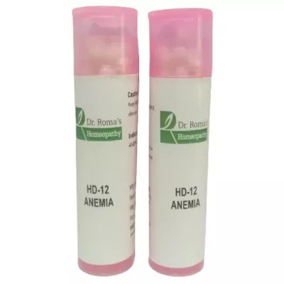 Dr. Romas Homeopathy HD-12 Anemia 2 Bottles - 16 gms (Each) image 3