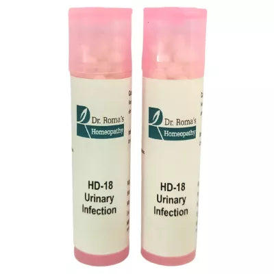 Dr. Romas Homeopathy HD-18 Urinary Infection 2 Bottles of 2 Dram - 16 gms (Each) image 2