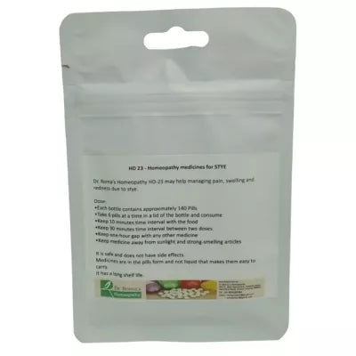 Dr. Romas Homeopathy HD-23 Stye 2 Bottles - 16 gms (Each) image 2