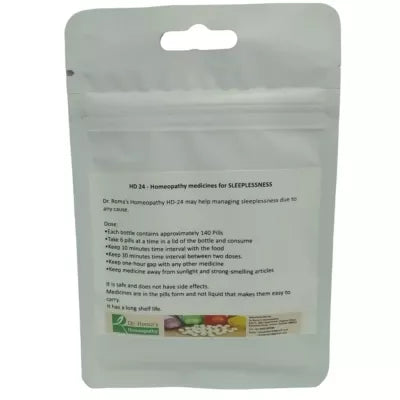 Dr. Romas Homeopathy HD-24 Sleeplessness 2 Bottles - 16 gms (Each) image 2