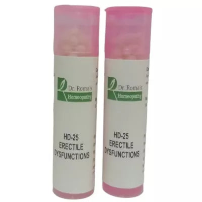 Dr. Romas Homeopathy HD-25 Erectile Dysfunctions 2 Bottles of 2 - 16 gms (Each) image 3