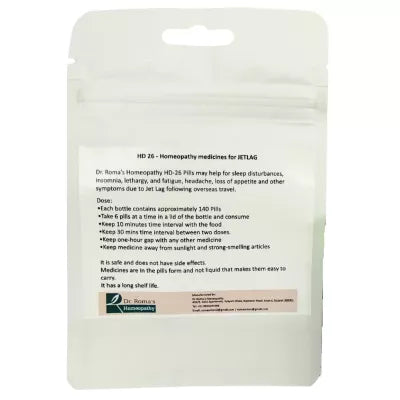 Dr. Romas Homeopathy HD-26 Jetlag 2 Bottles - 16 gms (Each) image 2