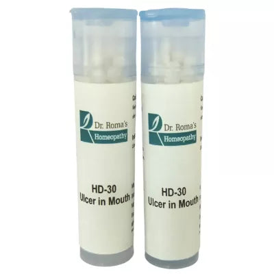 Dr. Romas Homeopathy HD-30 Ulcer In Mouth 2 Bottles - 16 gms (Each) image 2