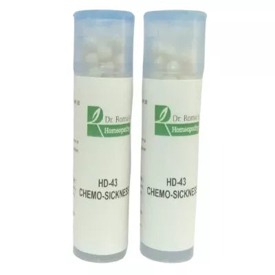 Dr. Romas Homeopathy HD-43 Chemo-Sickness 2 Bottles - 16 gms (Each) image 3