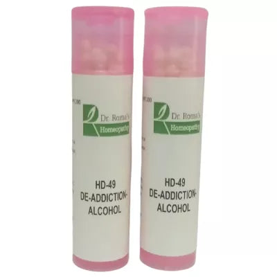 Dr. Romas Homeopathy HD-49 De-Addiction-Alcohol 2 Bottles - 16 gms (Each) image 3
