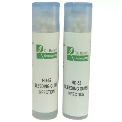Dr. Romas Homeopathy HD-52 Bleeding Gums/Infection 2 Bottles - 16 gms (Each) image 3
