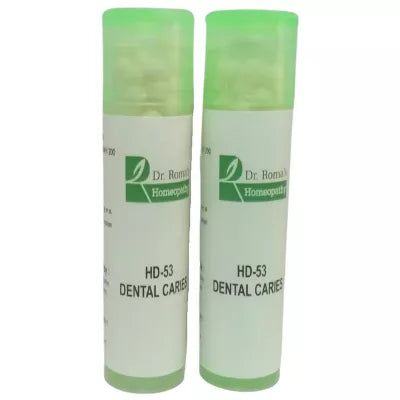 Dr. Romas Homeopathy HD-53 Dental Caries 2 Bottles - 16 gms (Each) image 3
