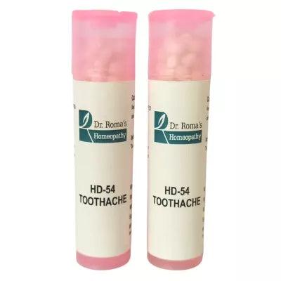 Dr. Romas Homeopathy HD-54 Toothache 2 Bottles - 16 gms (Each) image 3