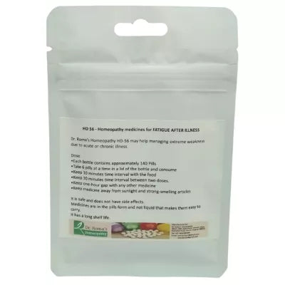 Dr. Romas Homeopathy HD-56 Fatigue After Illness 2 Bottles - 16 gms (Each) image 2