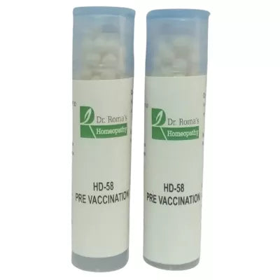 Dr. Romas Homeopathy HD-58 Pre Vaccination 2 Bottles - 16 gms (Each) image 3