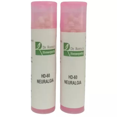 Dr. Romas Homeopathy HD-60 Neuralgia 2 Bottles - 16 gms (Each) image 3