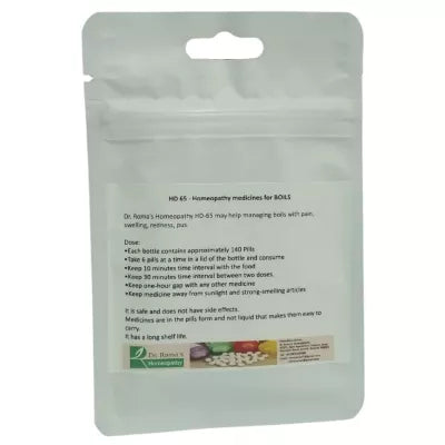 Dr. Romas Homeopathy HD-65 Boils 2 Bottles - 16 gms (Each) image 2