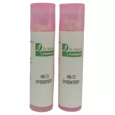 Dr. Romas Homeopathy HD-72 Dysentery 2 Bottles - 16 gms (Each) image 2