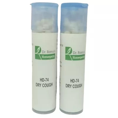 Dr. Romas Homeopathy HD-74 Dry Cough 2 Bottles - 16 gms (Each) image 3