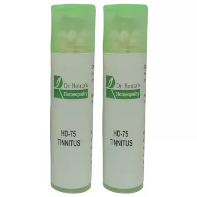 Dr. Romas Homeopathy HD-75 Tinnitus 2 Bottles - 16 gms (Each) image 2