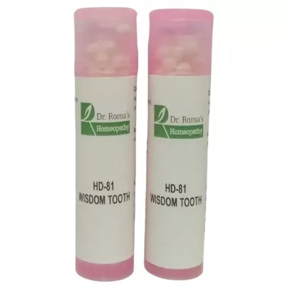 Dr. Romas Homeopathy HD-81 Wisdom Tooth 2 Bottles - 16 gms (Each) image 3