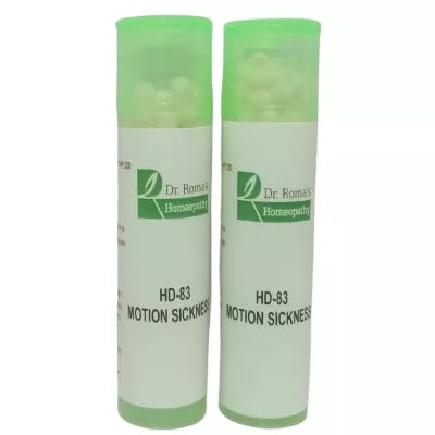 Dr. Romas Homeopathy HD-83 Motion Sickness 2 Bottles - 16 gms (Easy) image 3