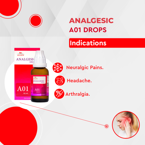 Allen Homeopathy A01 Analgesic Drops image 2
