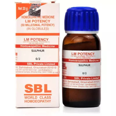 SBL Homeopathy Sulphur LM Potency image 2