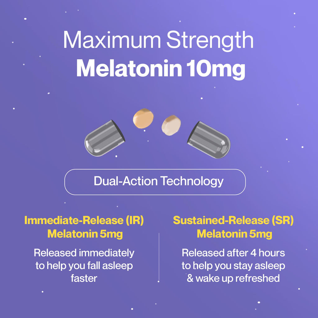 Setu Sleep Sustain Melatonin 10 mg - 60 tabs image 4