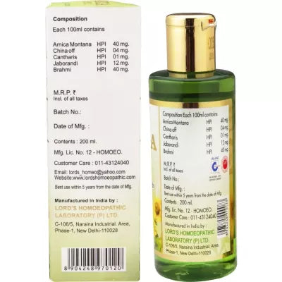 Lord's Arnica Hair Oil with Jaborandi - 200 ml image 2
