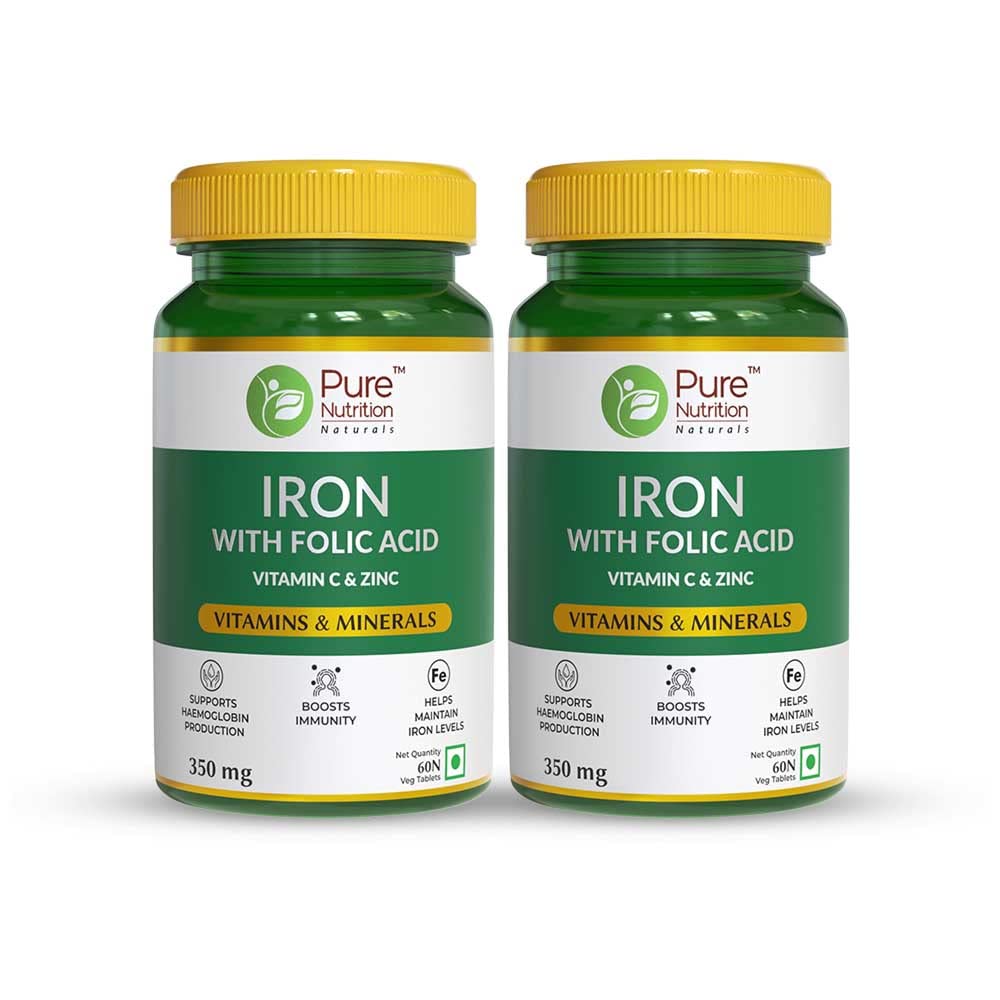 Pure Nutrition Naturals Iron Tablets - 60 tabs image 2