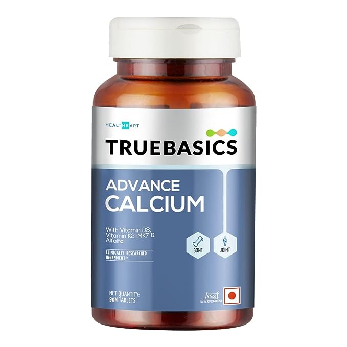 TrueBasics Advance Calcium Tablets for Women and Men - 90 tabs