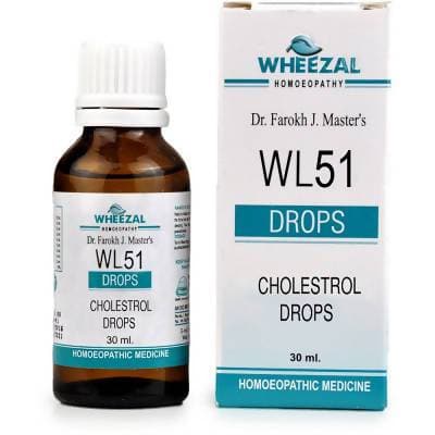 Wheezal Homeopathy WL-51 Cholestrol Drops image 2