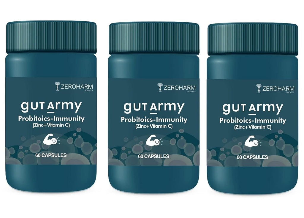 ZEROHARM Gut Army Probiotics & Immunity - 60 tabs image 3