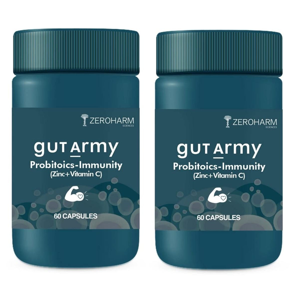 ZEROHARM Gut Army Probiotics & Immunity - 60 tabs image 2