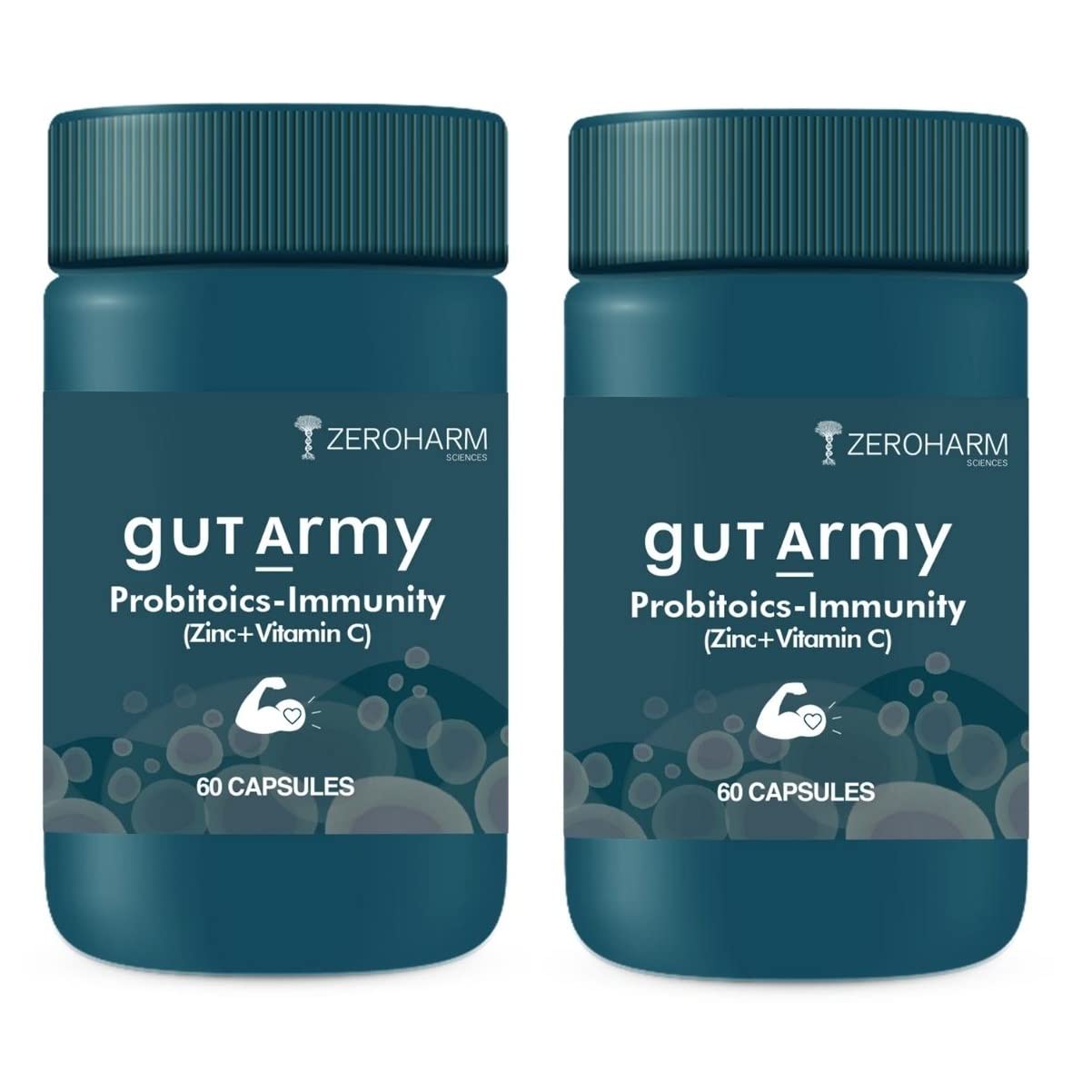 ZEROHARM Gut Army Probiotics & Immunity - 60 tabs image 2