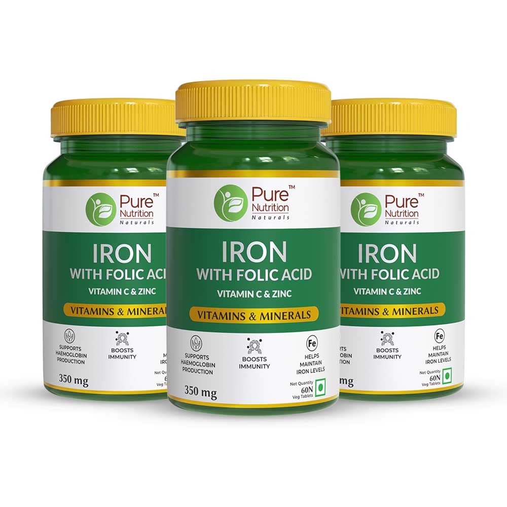 Pure Nutrition Naturals Iron Tablets - 60 tabs image 3