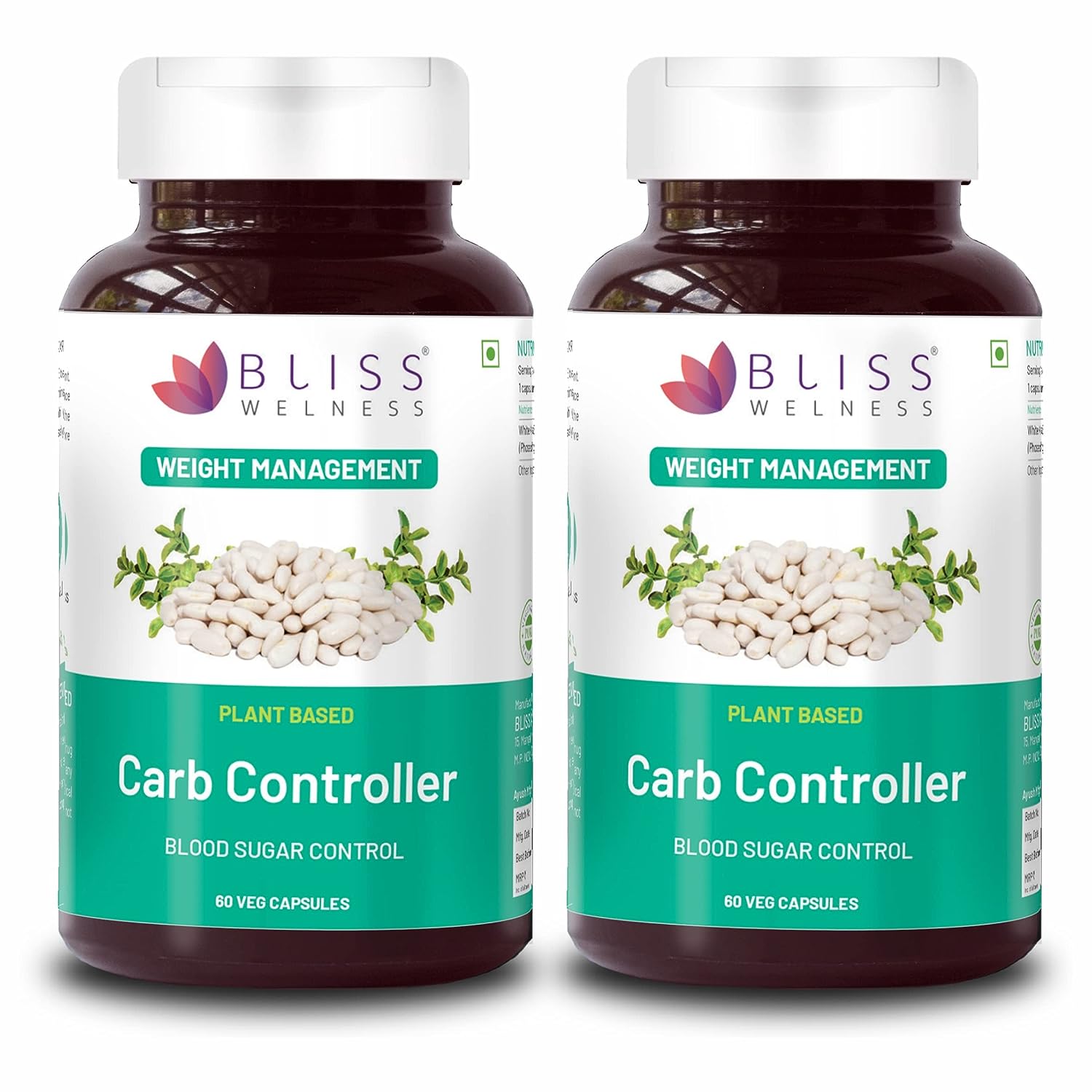 Bliss Welness Carb Blocker Inhibitor - 60 tabs image 2