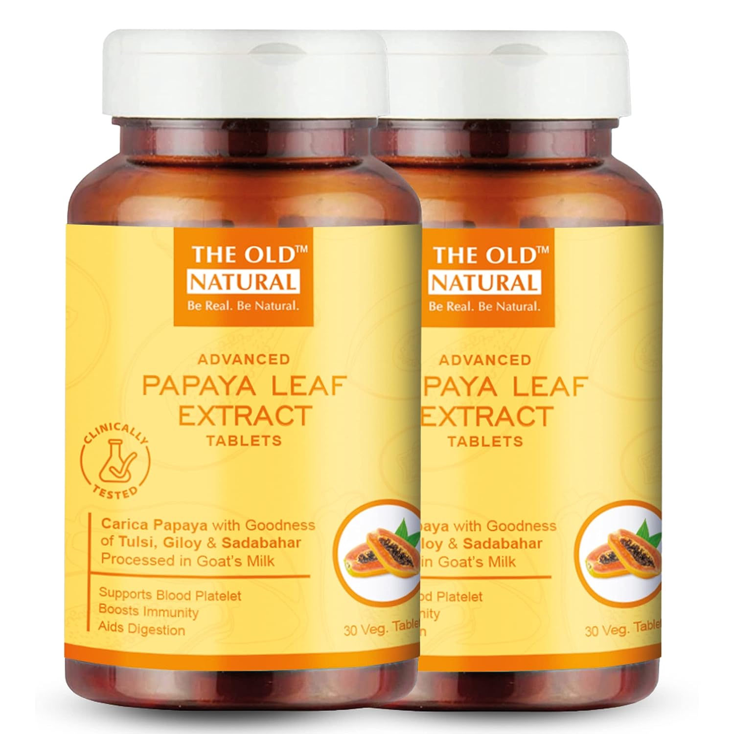 The Old Natural Papaya Leaf Extract - 30 tabs image 2