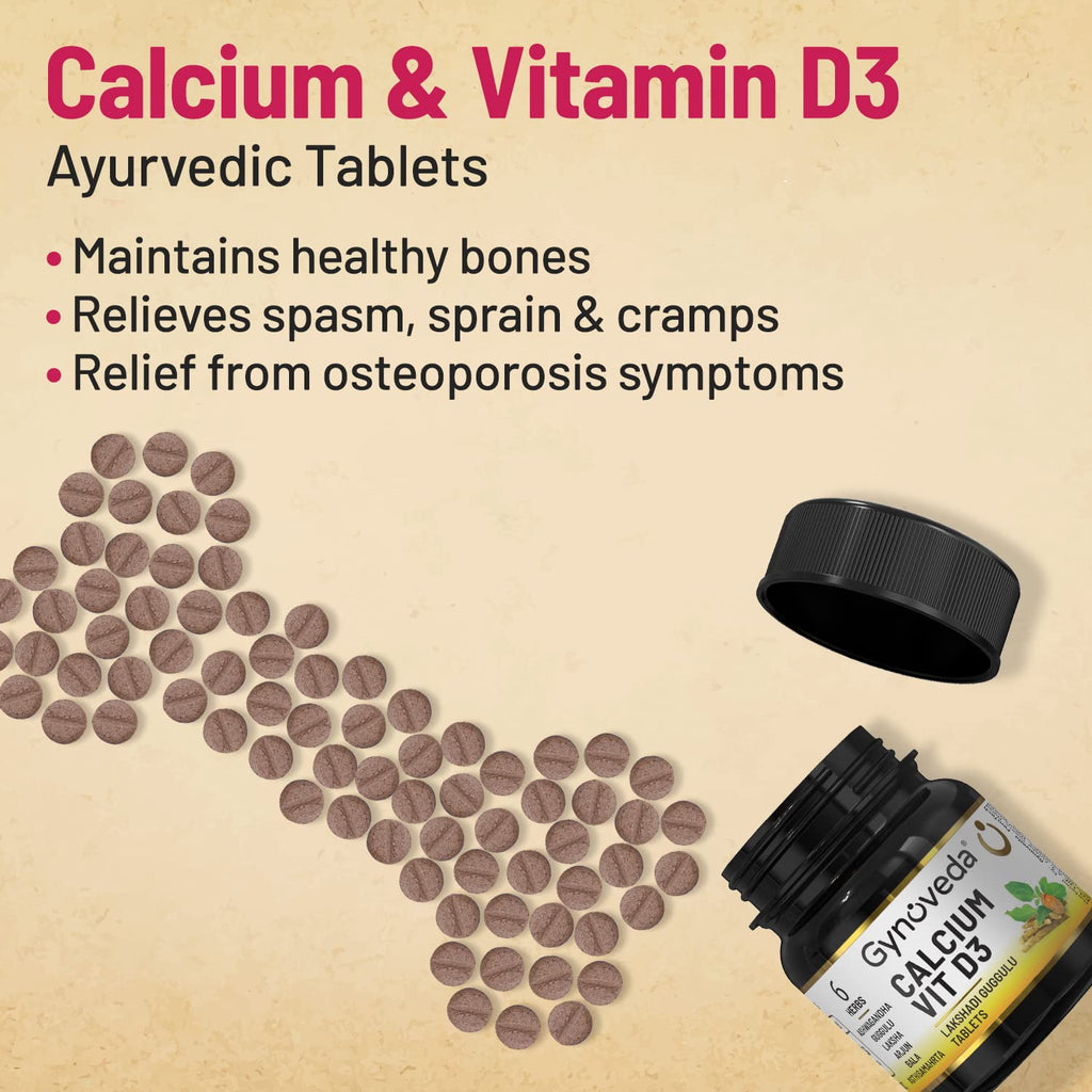 Gynoveda Calcium Vit D3 Tablets & Joint Support Combo image 4