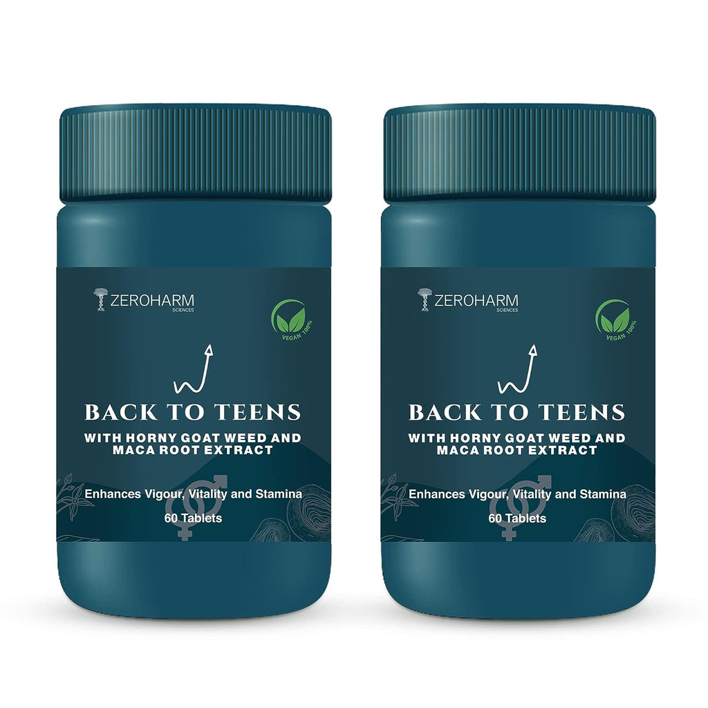 ZEROHARM Back To Teens Horny Goat weed Epimedium - 60 tabs image 2