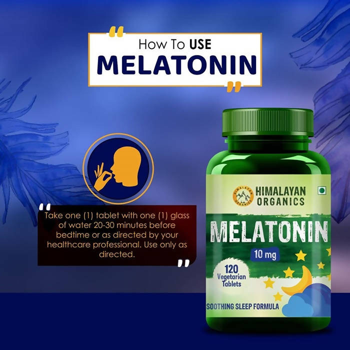 Himalayan Organics Melatonin 10 mg Vegetarian Tablets image 5