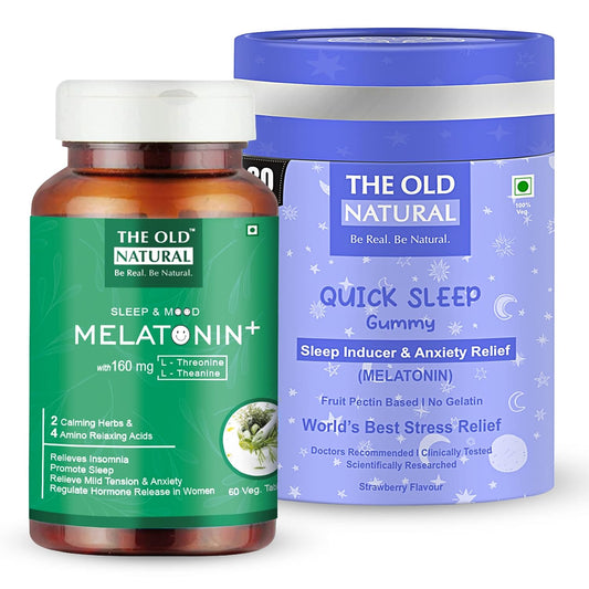 The Old Natural Gummies & Melatonin Tablets Combo