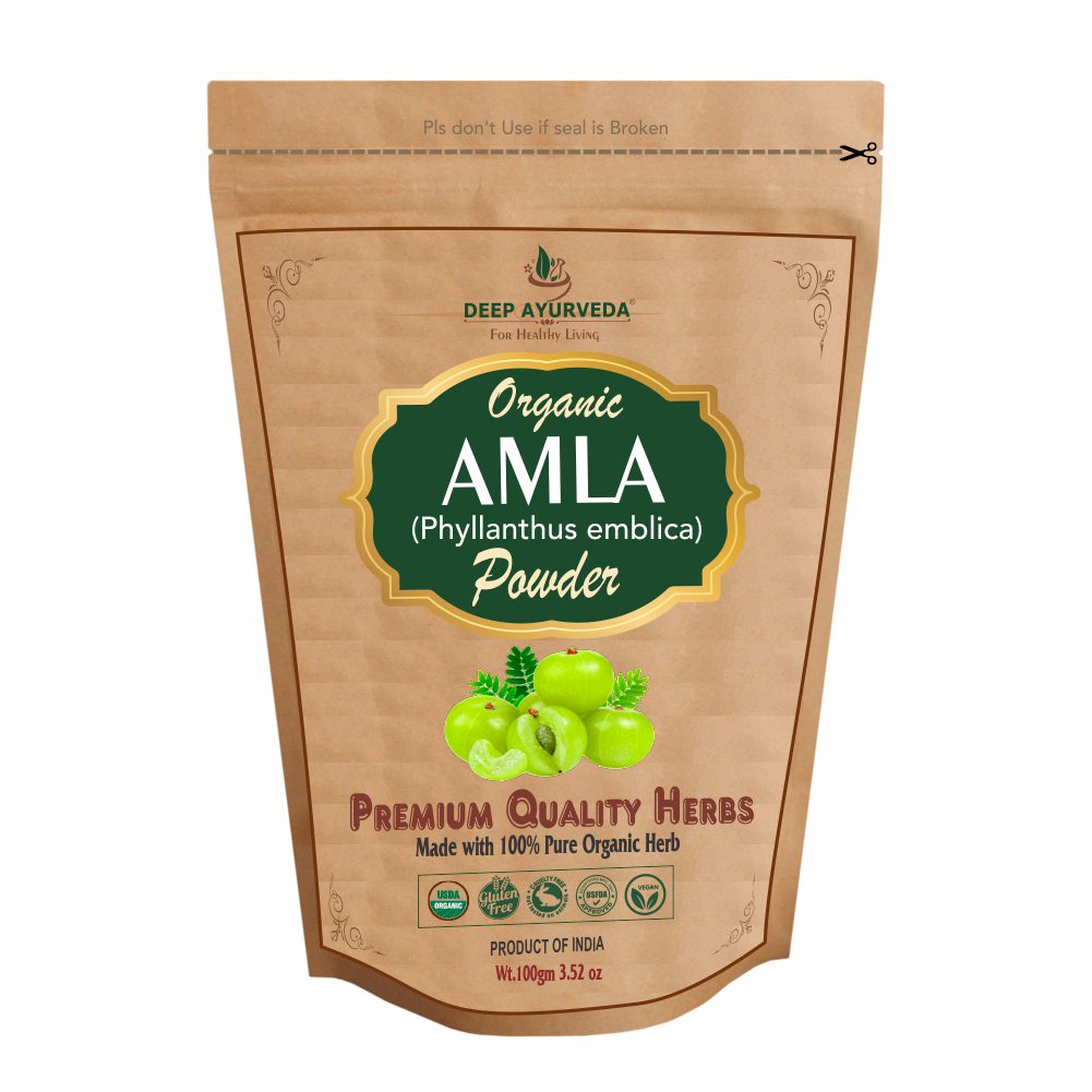 Deep Ayurveda Organic Amla Powder (Emblica Offcinalis)