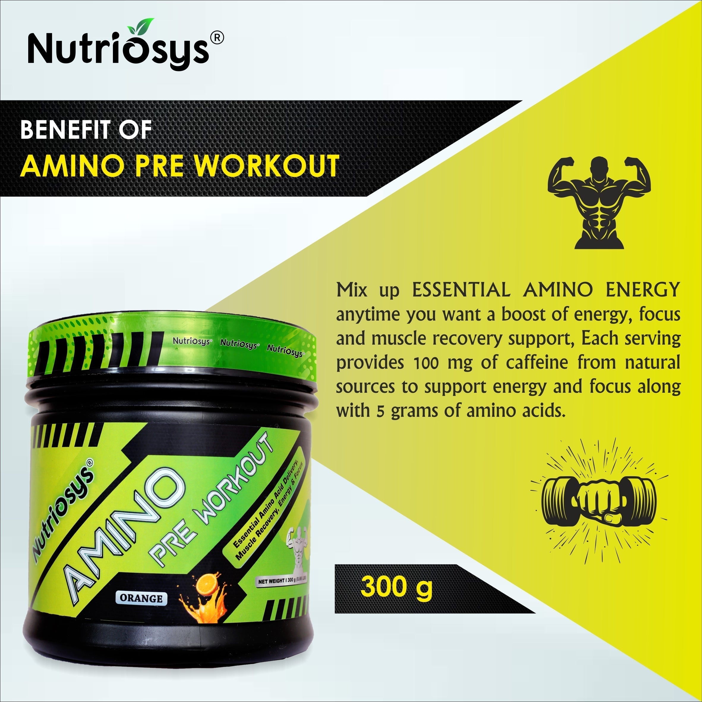 Nutriosys Amino - 300 gms image 6