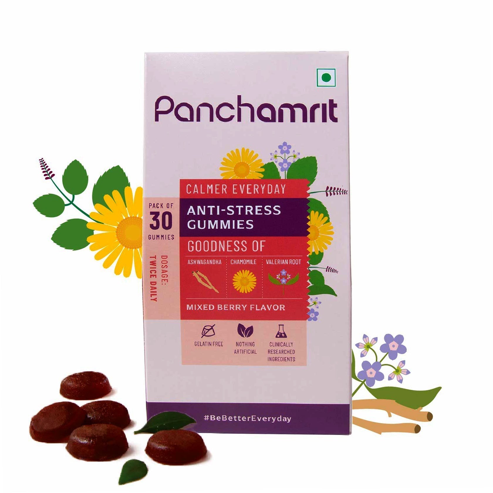 Panchamrit Anti-Stress Gummies Mixed Berry Flavor image 3