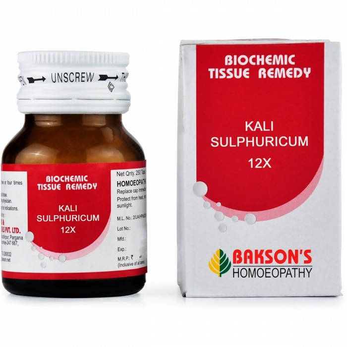 Bakson's Homeopathy Kali Sulphuricum Biochemic Tablets image 7